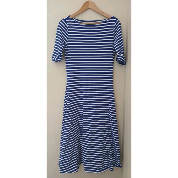 Lauren Ralph Lauren Striped Stretch Midi Dress - Picture 1 of 9